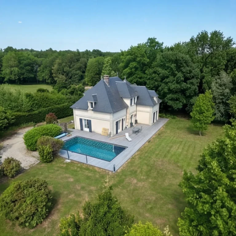 Propriété avec piscine rénovée par Alf Piscine, vue d'ensemble